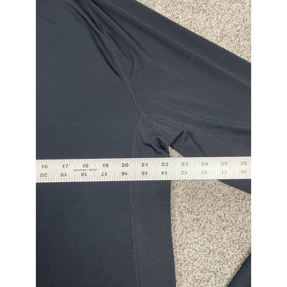 Paradox Shirt Mens XL Black 1/4 Zip Merino Wool Pullover Preppy Layer Repreve - Picture 8 of 9